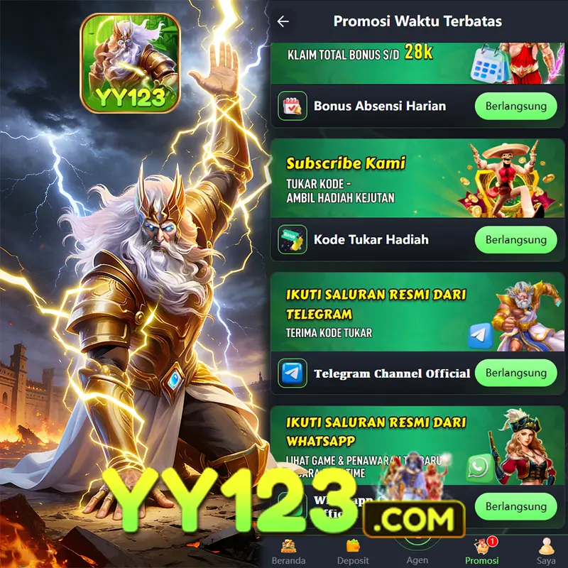YY123 Tangkapan Layar - Resmi